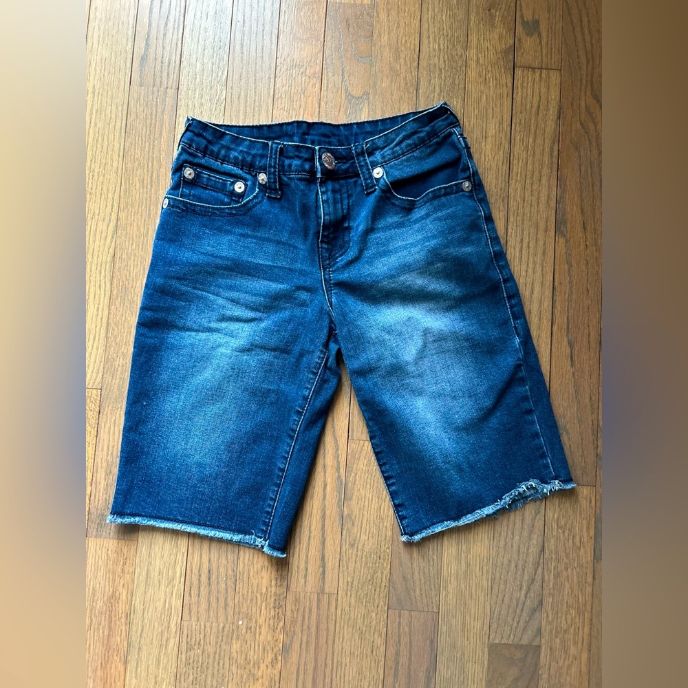 True Religion Kids Cut Off Denim Short Size 12
